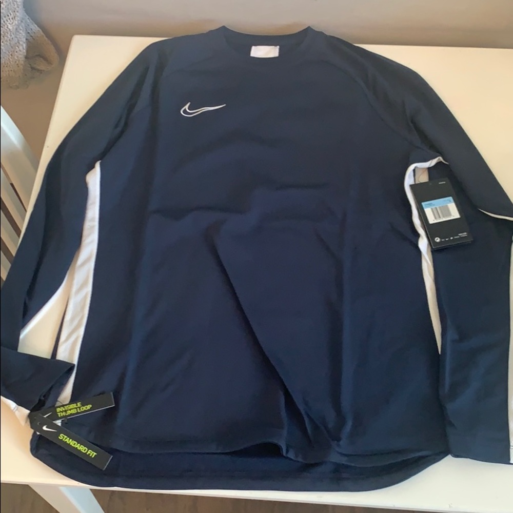 Nike Academy Womens Crew Top- navy- medium